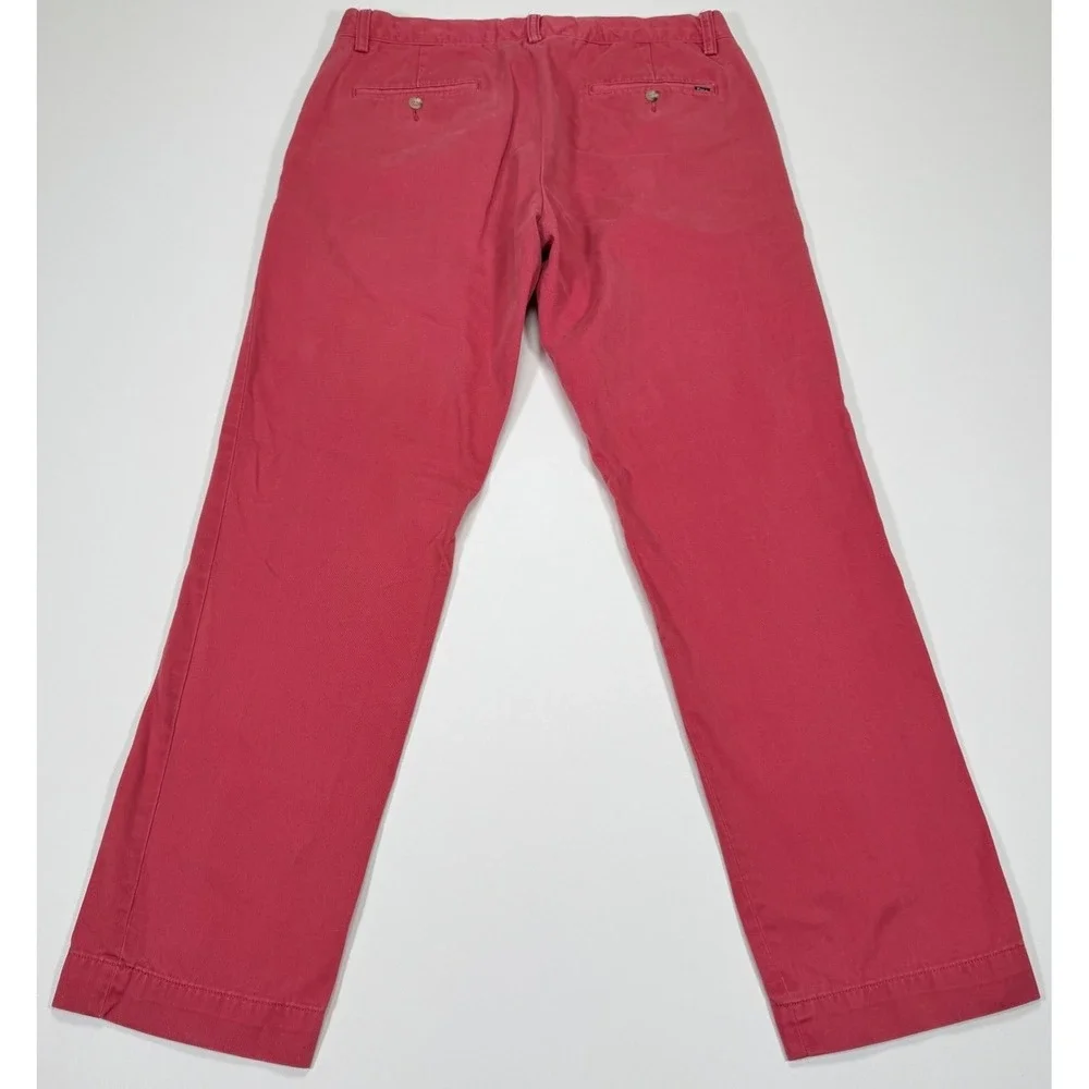 Polo Ralph Lauren Mens Tag 33x32 Fit 31x29 Coral Slim Fit Chino Pants Preppy